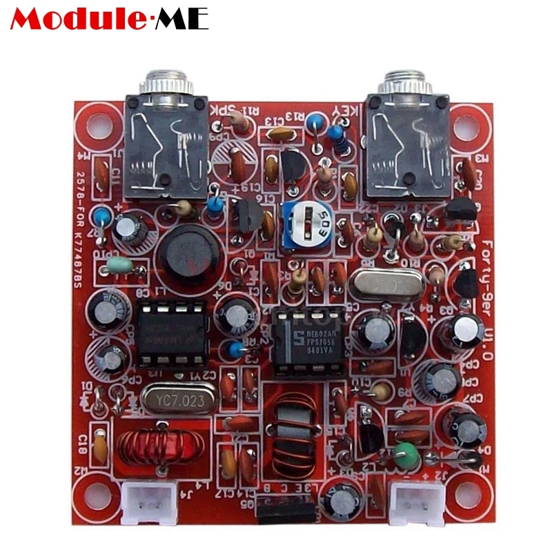 3 Вт радиоприемопередатчик Diy Kit 12 в части для QRP Ham CW приемник телеграф коротковолновой радиостанции 7,023 МГц части передатчика модуль платы