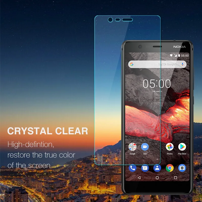 For Nokia 3.1 Plus Tempered Glass Screen Protective Film Glass Protector For Nokia 2.1 5 5.1 Plus 6 9H Glass Transparent Film