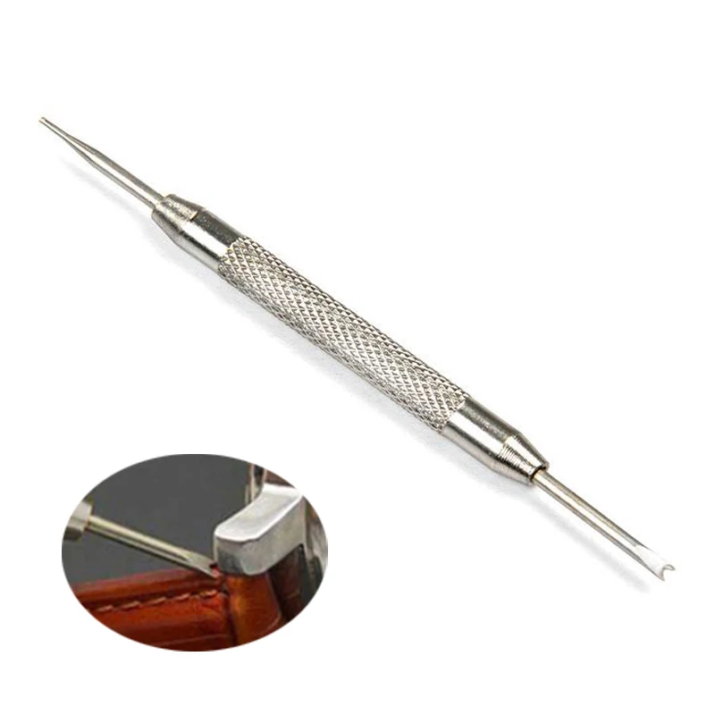 1pc Pin remover tool 20 22 мм ремешок из натуральной кожи для Huami Amazfit bip Pace Stratos 2 2s часы браслет для Garmin Vivoactive 3 645 ремень черный - Цвет: 1pc Pin remover tool