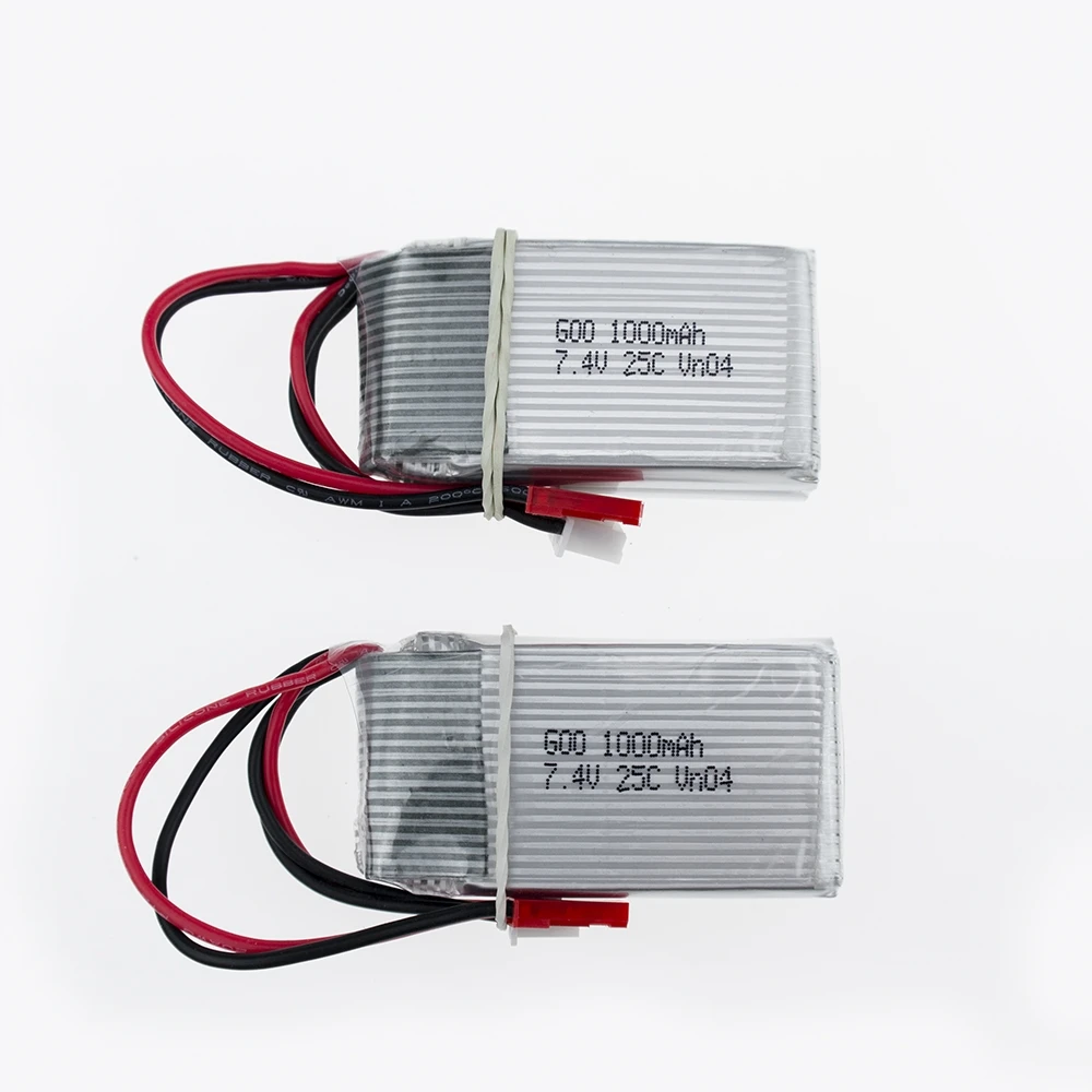 5 шт. 7 4 В 1000 мАч литий-полимерный Lipo аккумулятор jst разъем для WLToys V262 V333 V353 V912 V915 FT007