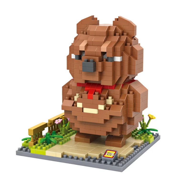 LOZ микро блоки MASHIMARO Корея аниме кролик DIY Строительные кирпичи 3D аукцион фигурка