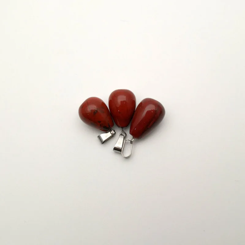 

fashion 50pcs/lot natural stone Rainbow stone charms water drop pendant for Jewelry making Necklace Accessories Wholesale