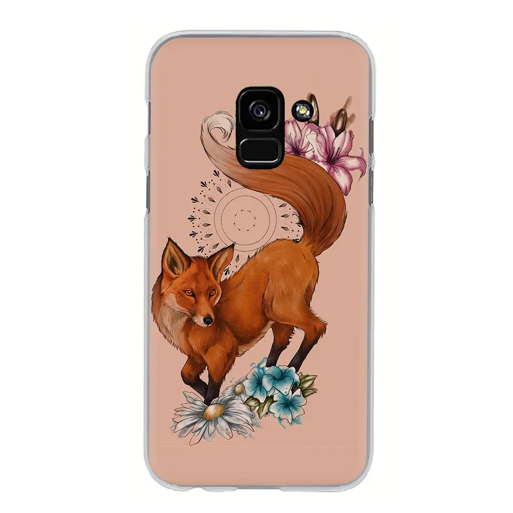 H2 Fox Animal Hard phone cover case for Samsung Galaxy A3 5 A6 7 8 9 A10 30 40 50 70 - Цвет: H2