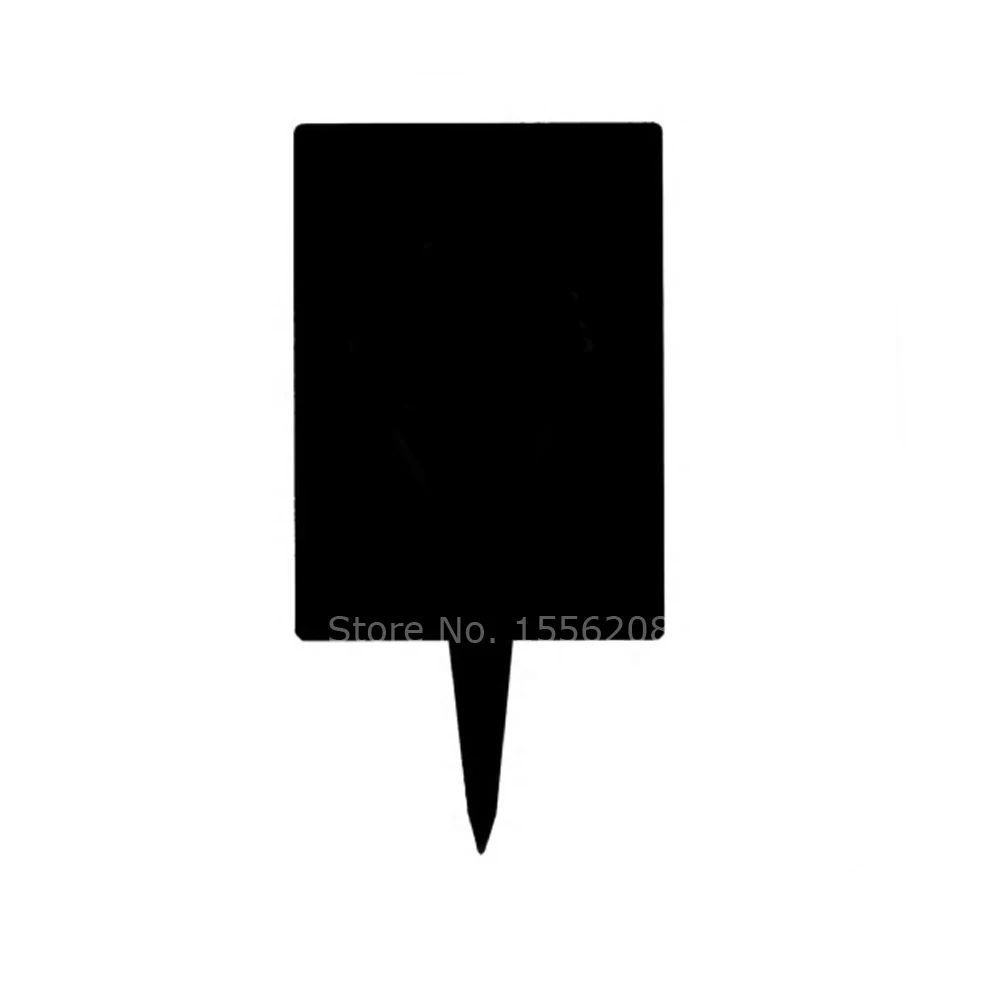 

Custom Rectangle Cake Topper Black Acrylic Party Decoration Cupcake Stand Wedding Supplier