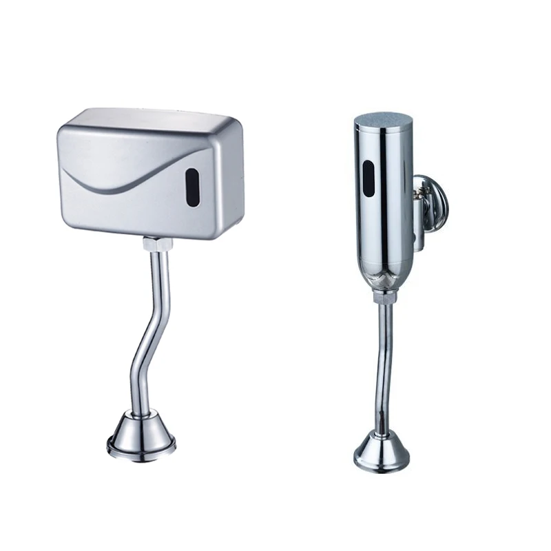 bathroom sensor touchless urinal flush valve toilet exposed wall mounted automatic dc 6v accessories free global shipping