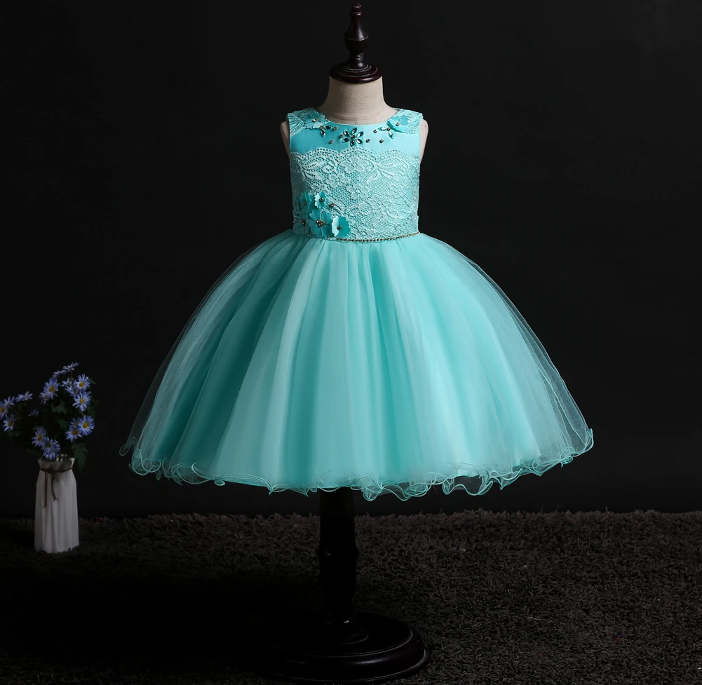 New Baby Girl Clothing girls dress European and American sleeveless Lace Full Moon Wedding Child Princess | Детская одежда и обувь