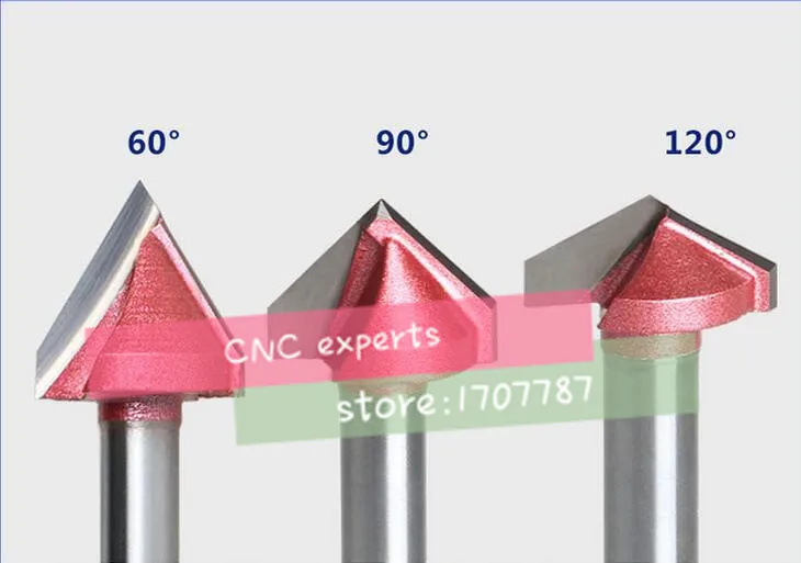 

Высокое качество 1 шт. 16 мм 60 / 90 / 120 / 150 градусов 3D деревообрабатывающий роутер гравировка V канавка роутер сверло деревообрабатывающий резак