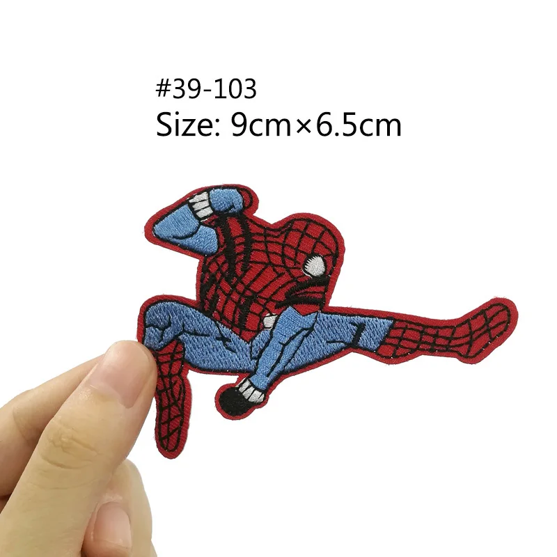 UMPING MR SPIDER Spiderman с логотипом Venom's Venom Face Мстители фильм о супергероях фильм вышитый Железный на патч - Цвет: Антикварное серебро