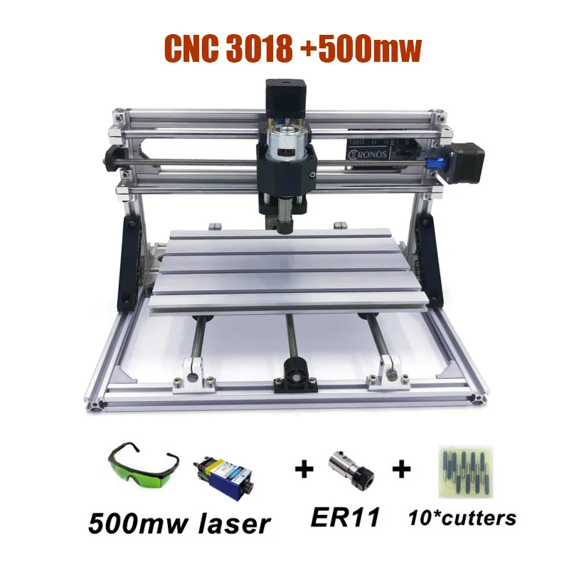 with 500mw laser Новая модель маршрутизатора CNC 3018 USB лучше синие лазеры 500 МВт/2500 мвт/5500 МВт/15 Вт лазер DIY CNC3018 PRO Машина - Цвет: with 500mw laser