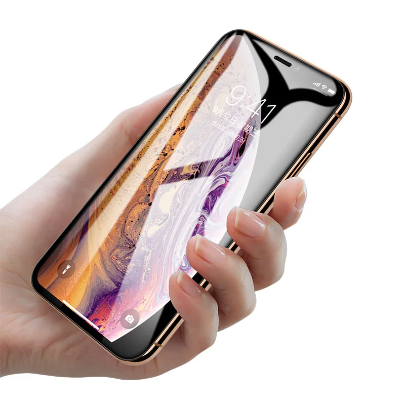 Защитное стекло для iPhone X XR XS Max закаленное защитное с изогнутыми краями 8 7 6 6S Plus 11