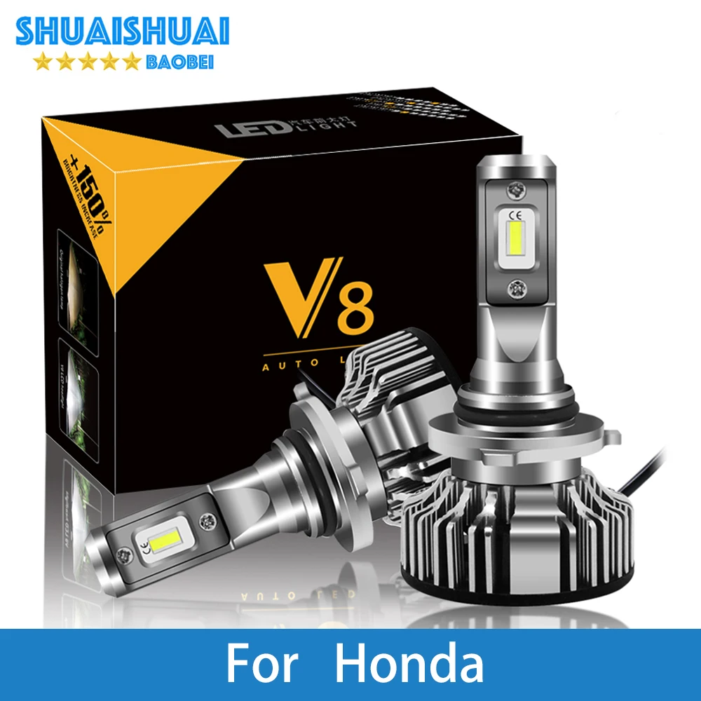 2 шт. автомобильные фары для Honda Civic Accord Jazz Crv Odyssey City Pilot H7 H4 LED H1 H3 9005 6500K 8000LM CSP