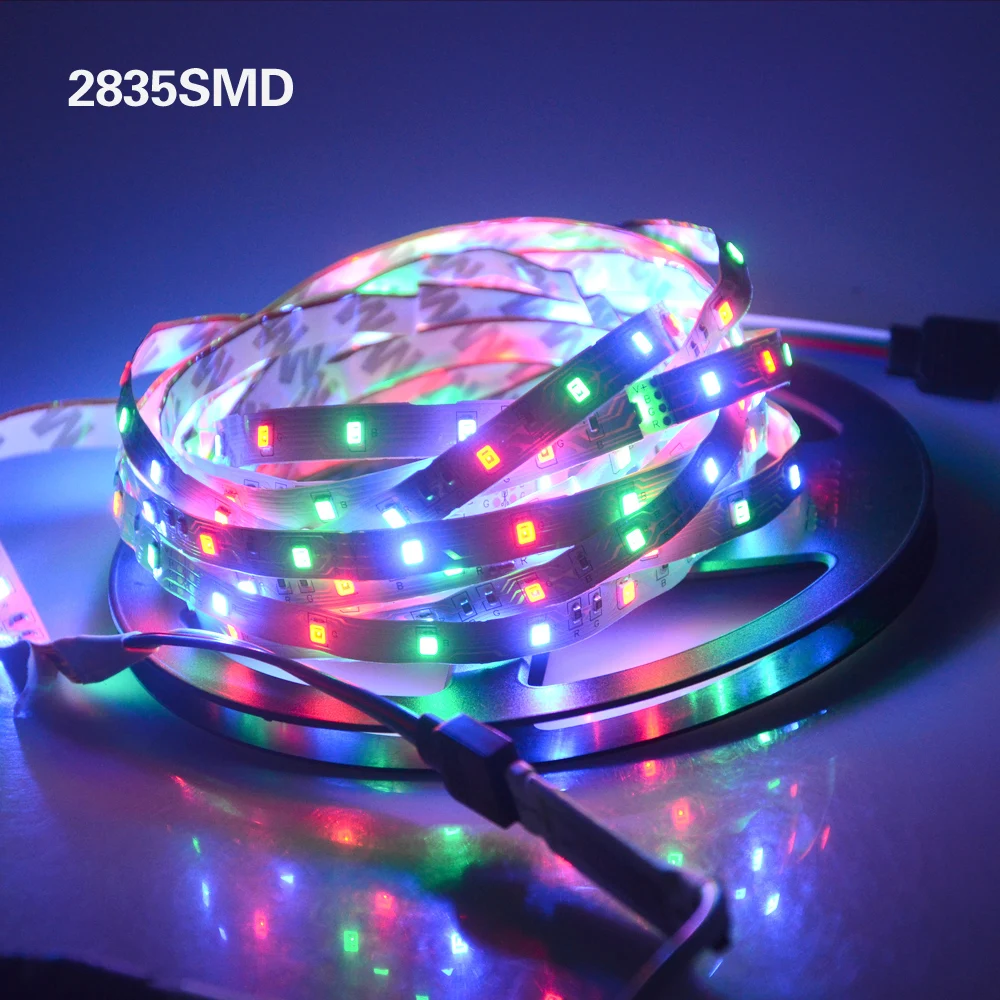 AmmToo 5 м RGB Светодиодная лента 5050 3528 3014 2835 SMD DC 12 В Гибкая светодиодная гирсветильник