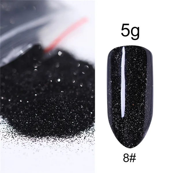 5g glitter 08 1 коробка лазерный Радужный Блеск для ногтей Порошковая голографическая зеркальная хромированный пигмент с Блестками Пыль маникюр ногтей Советы украшения DIY - Цвет: 5g glitter 08