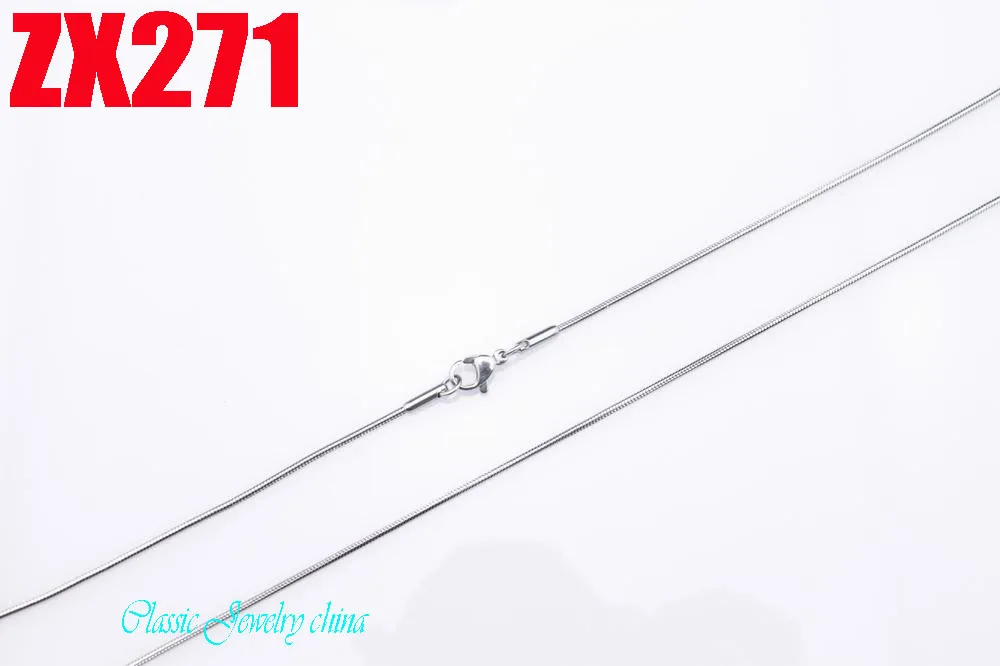 Цепочка змеиная круглая из нержавеющей стали 1 2 мм 10 шт. 200 шт.|snake chain|stainless steel