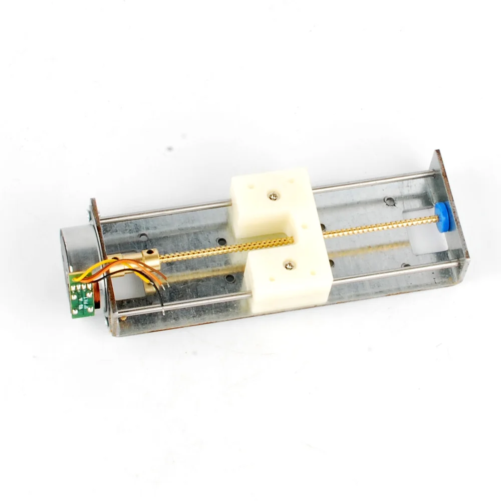 DC 4V 12V 500mA 2A 2 Фаза 4 провода шаговый двигатель винт бар линейный скользящий стол