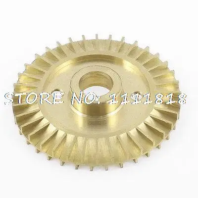 

12mm Thickness 60mm OD 36 Teeth Brass Water Pump Impeller Copper Tone