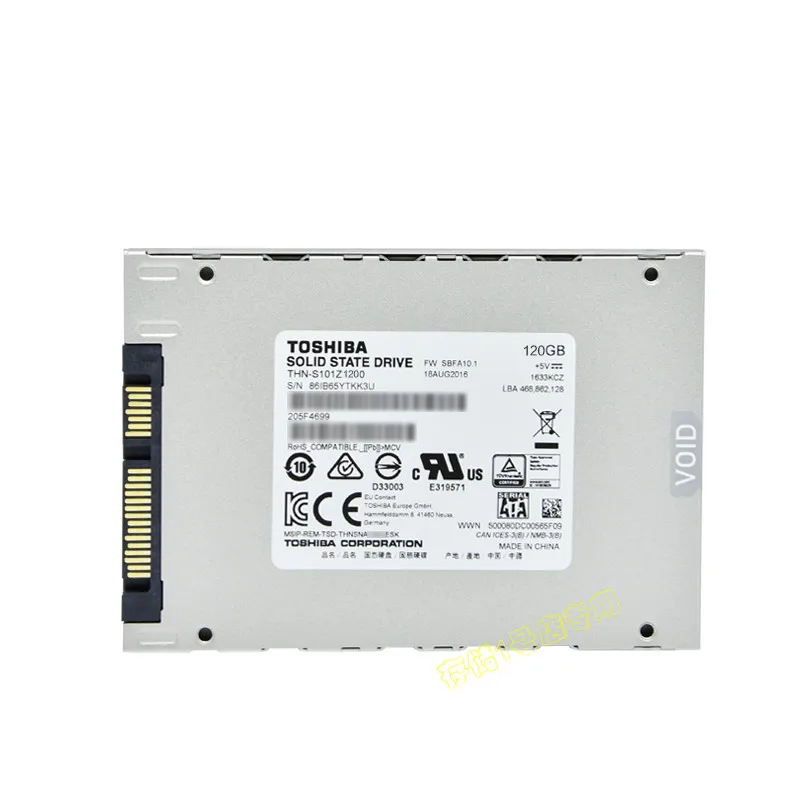 TOSHIBA A100 120G SSD Solid State Hard Drive Disk 120GB 2.5&quot SATA3 Internal Original 3 years Warranty for Desktop Laptop PC |