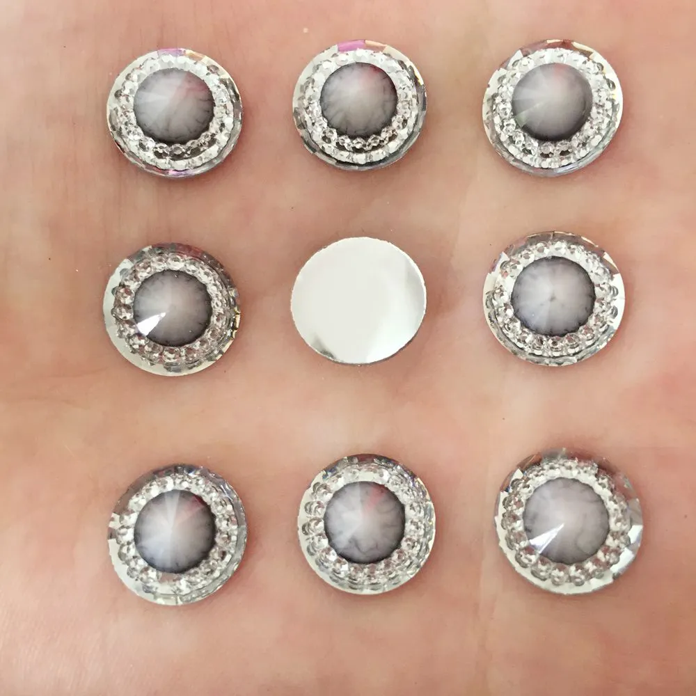 80 шт. круглые пуговицы из смолы 12 мм|rhinestones scrapbooking|buttons scrapbookingbuttons for craft |