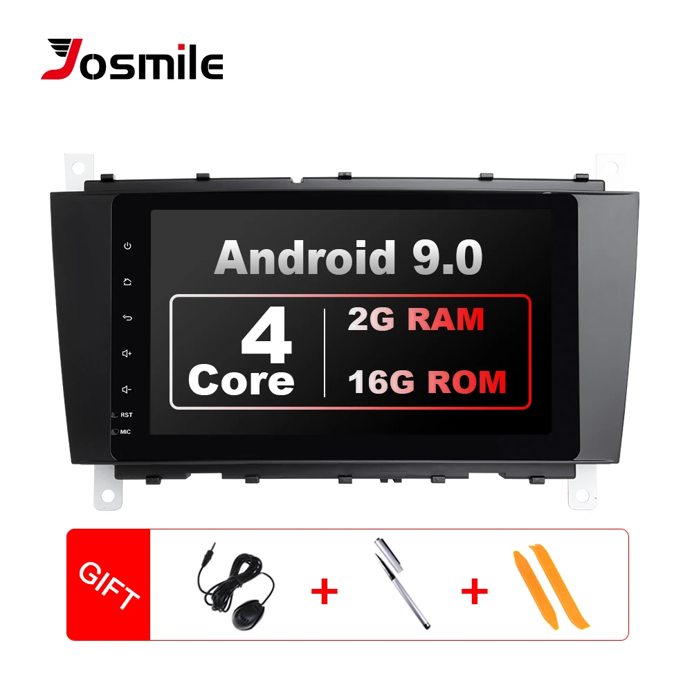 Авторадио 2 Din Android 9 0 автомобильный dvd плеер для Mercedes BenzC Classs CLC W203 CLK W209 2004 2007 C200 C230