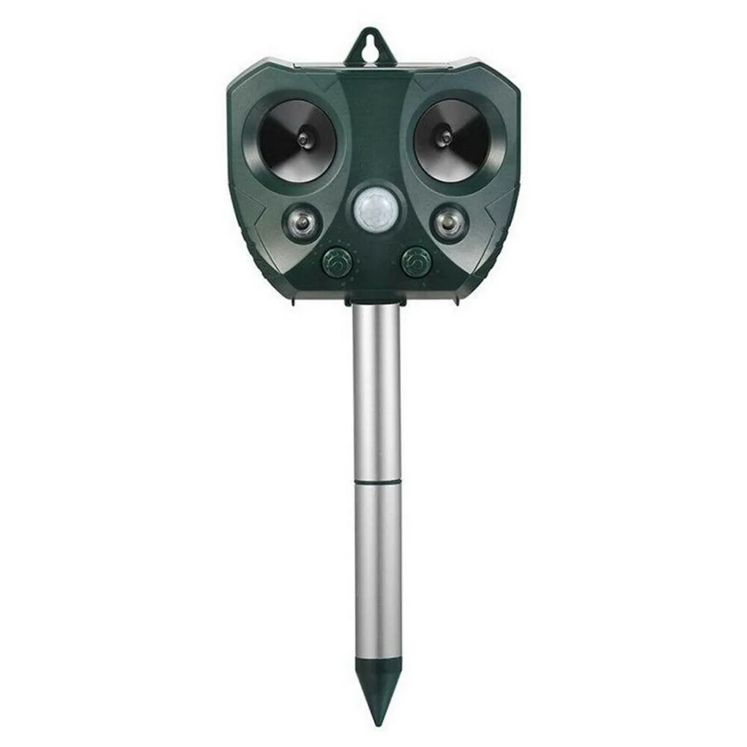

1/2pcs Ultrasonic Cat Dog Fox Pest Battery Repeller Deterrent Repellent Garden Pest Control Repellents