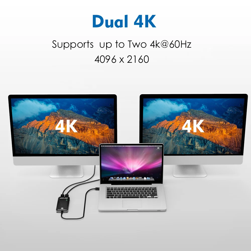 Адаптер Thunderbolt 3 USB C type концентратор DP двойной дисплей порт адаптер видео