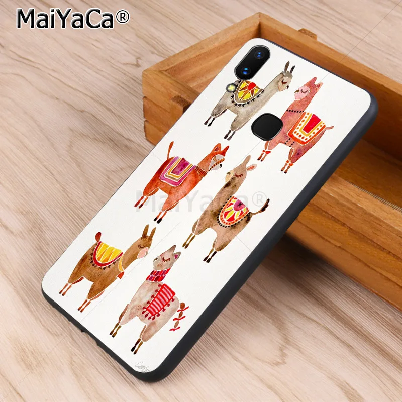 MaiYaCa милый мультяшный Альпака животное силикон мягкий модный чехол для телефона