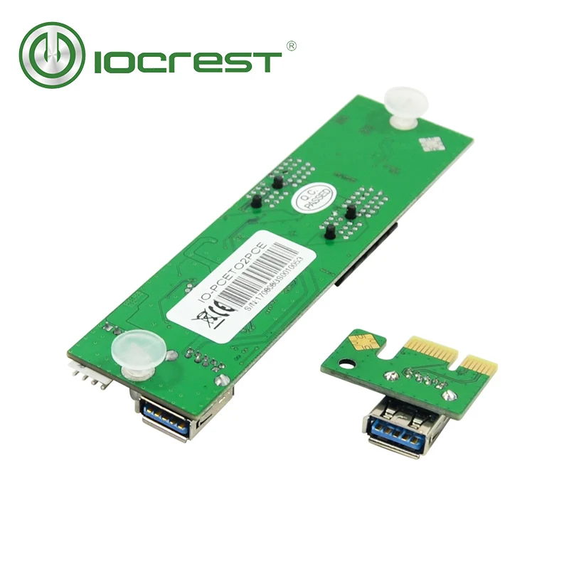 IOCREST 1-2 порта PCI-E x1 riser card pci express плата расширения переключатель мультипликатор