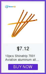 ShineTrip 10 шт./лот 18 см колышки для палатки алюминиевая круглая палатка колышки из сплава Серебристая палатка колышки наружные гвозди аксессуары для палаток