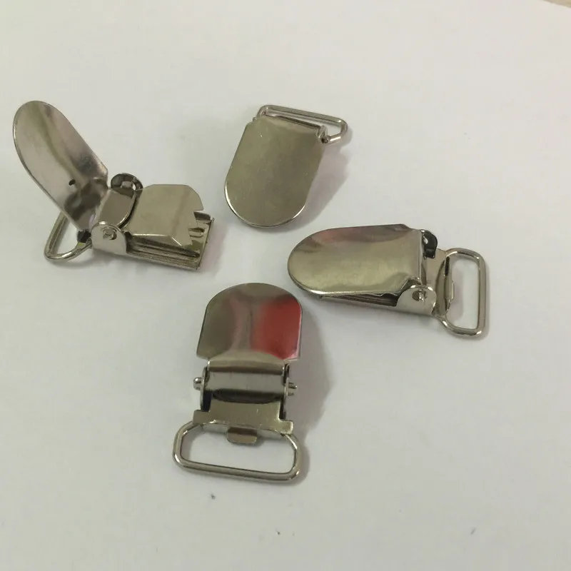 

15mm High Quality 30PCS Suspender Clip For Overalls And Suspender Trousers Silver