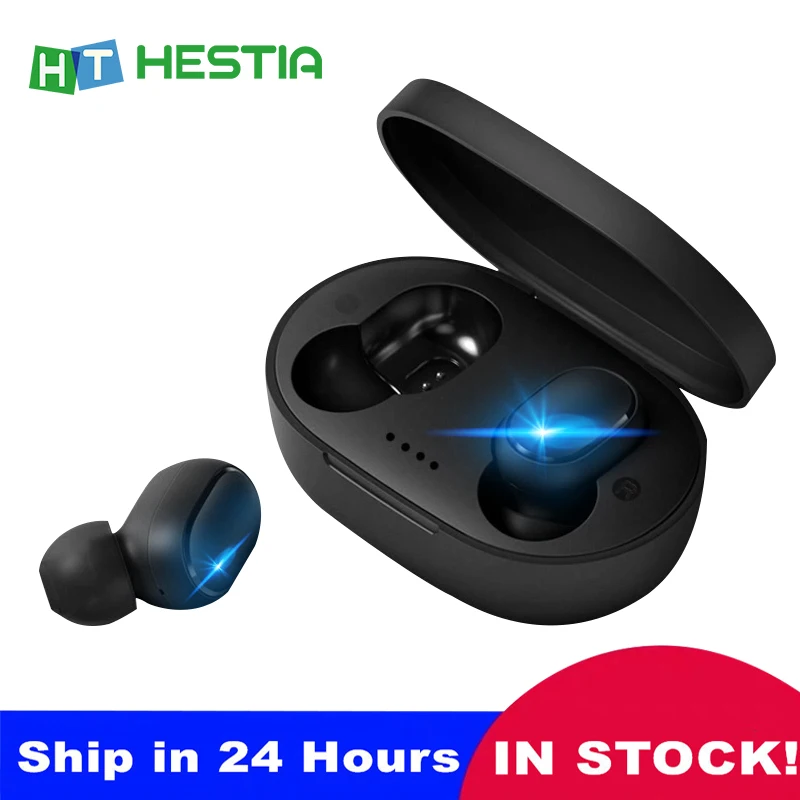 Bluetooth наушники Blutooth 5 0 беспроводные Tws спортивные Handsfree для телефона Red mi Xiao