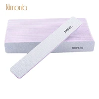 25pcslot gray nail file 100180 double side sanding buffing block for uv gel nail polish buffers pedicure manicure beauty tools