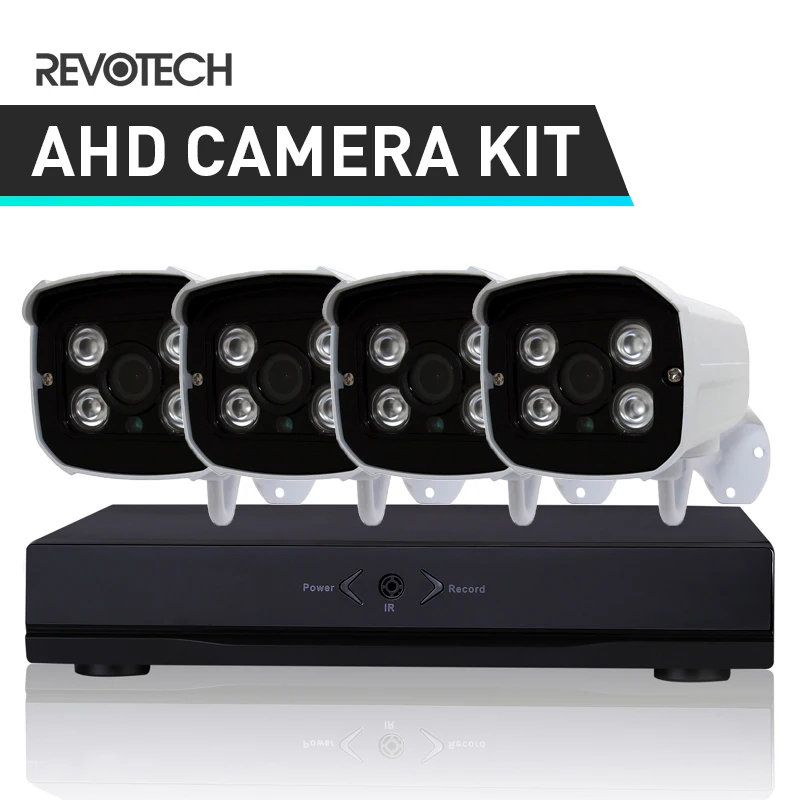 4CH 1080P CCTV AHD камера система Комплект HD 4 канала 1080N DVR 60ft кабель шт. 2.0MP