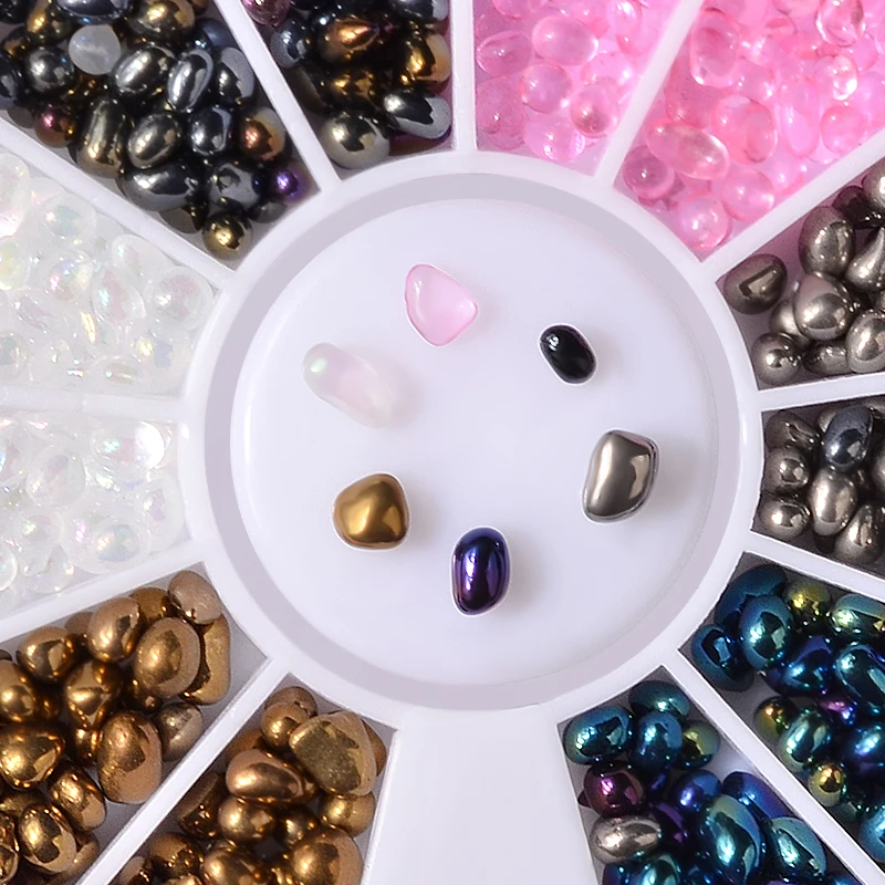 1 коробка Необычные Красочные камни для ногтей | Красота и здоровье