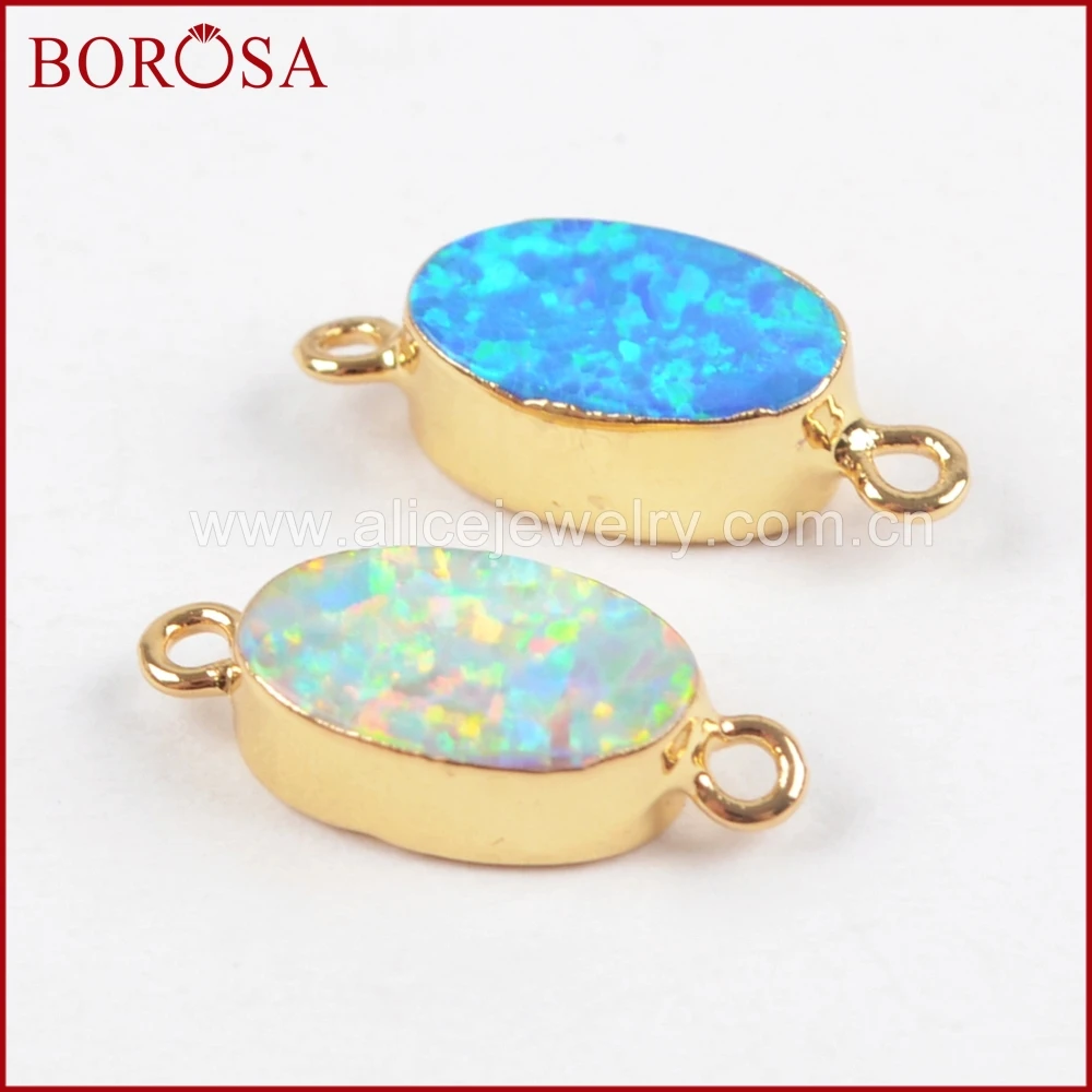 BOROSA 10 шт. Новое поступление овальные золотые белые и синие японские драгоценные