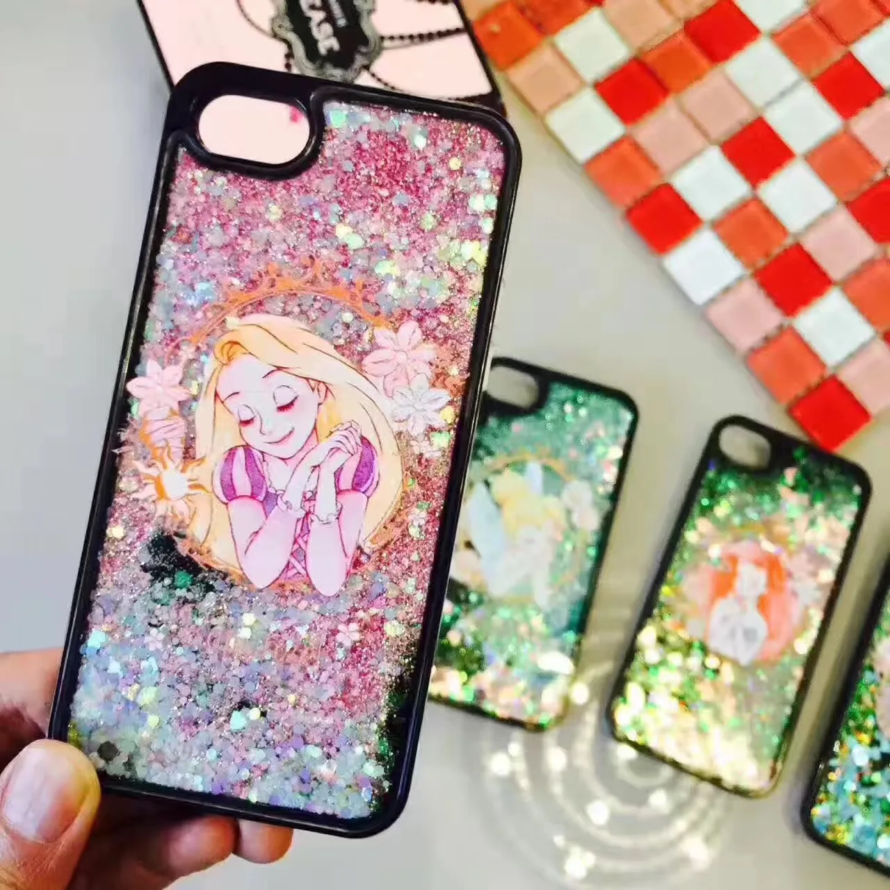 Чехол для iPhone 7 7Plus 5 5S 6 6S 8 Plus X XS MAX XR TPU чехол с блестками