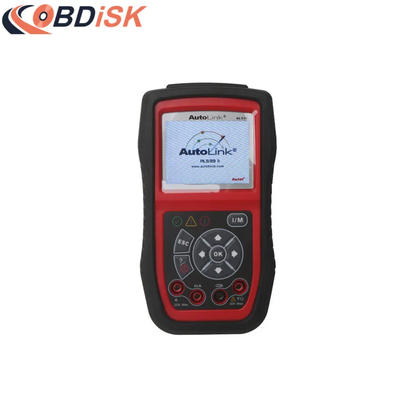 Autel Автоссылка AL539B OBDII код читателя и электрические Тесты инструмент легко