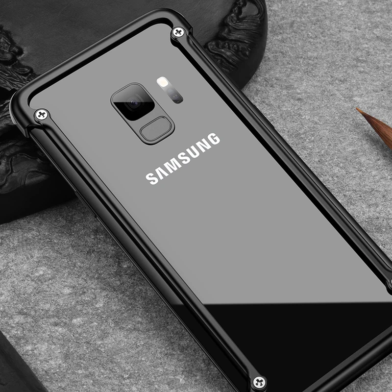 OATSBASF подушка безопасности металлический бампер чехол для samsung Galaxy S9 S8 Plus