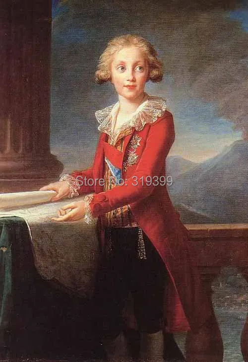 

francis-i-bourbon-1790 by Louise Elisabeth Vigee Le Brun,Handmade oil painting reproduction on linen canvas,museum quality, DHL