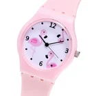 Силиконовые женские часы с фламинго, модные женские часы ярких цветов, Женские кварцевые наручные часы, Relogio Feminino Zegarek Damski