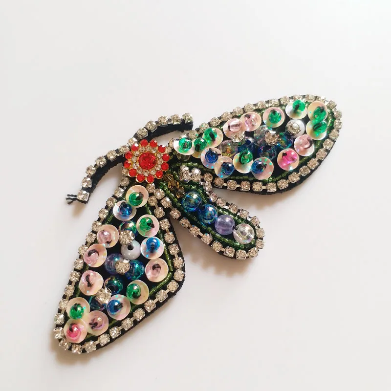 5 шт./компл. пчела бабочка ручной работы Стразы бусины нашивка для одежды DIY