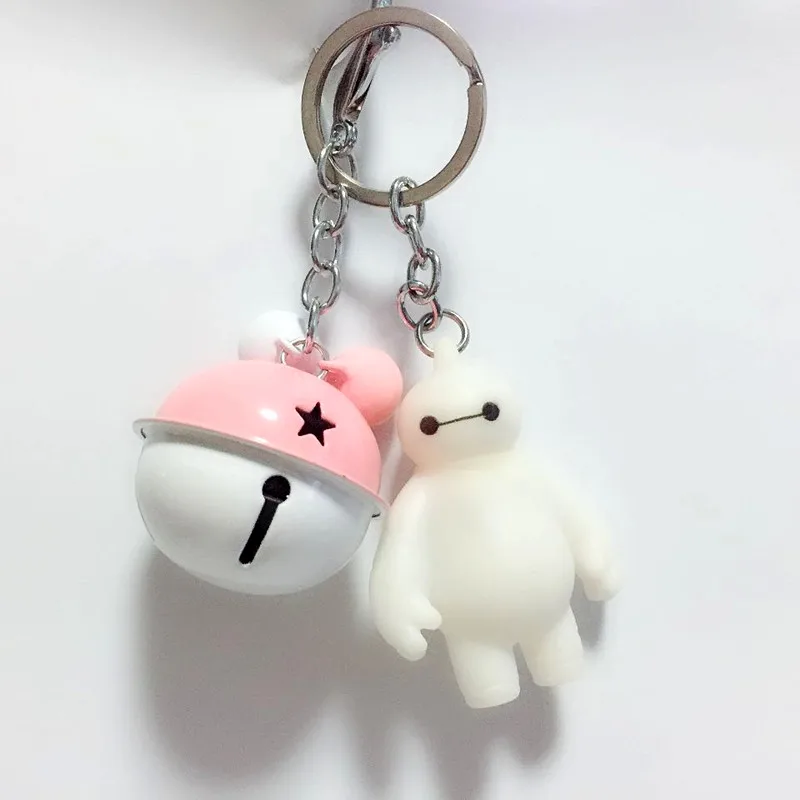 2018New поступление модные Baymax маленький колокольчик брелок многоцветная с