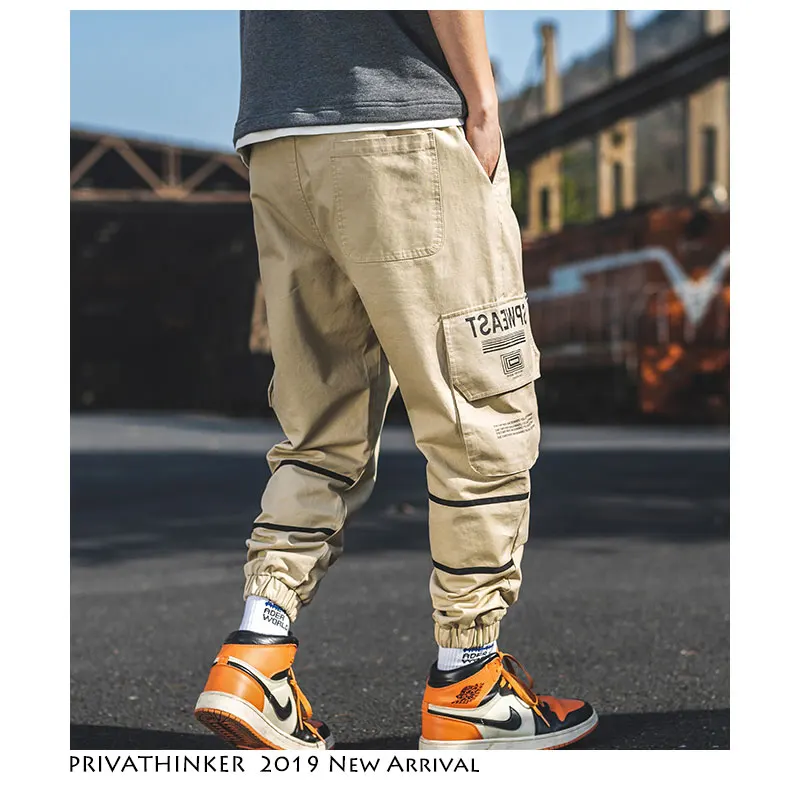 Privathinker брюки карго шаровары 2020 Весенняя забавная уличная одежда японский хип-хоп