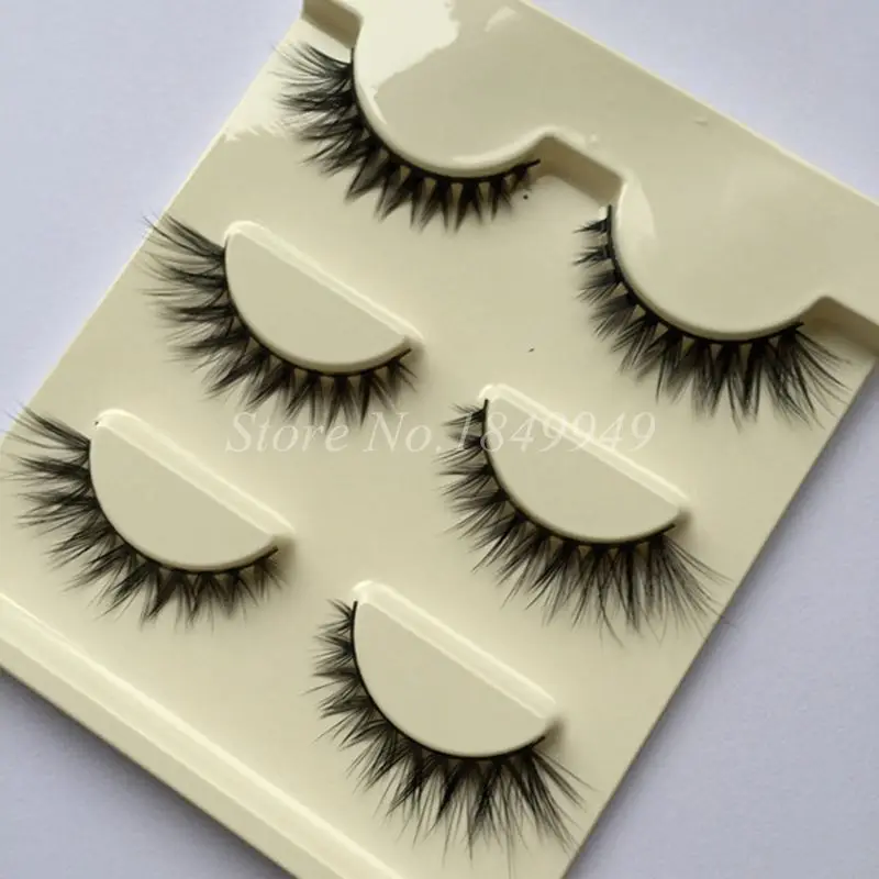 Объемные Накладные ресницы накладные с перекрестными полосками удлиняющие