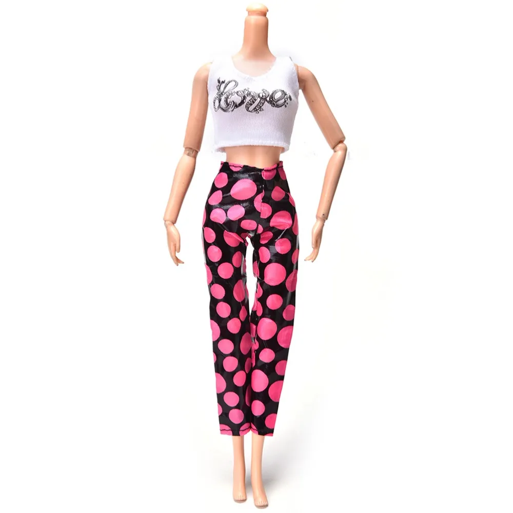 

2Pcs/set New Handmade Vest And Pant For s Doll Casual Clothes Doll Summer Cool Suit Clothing Gift Hot Sell