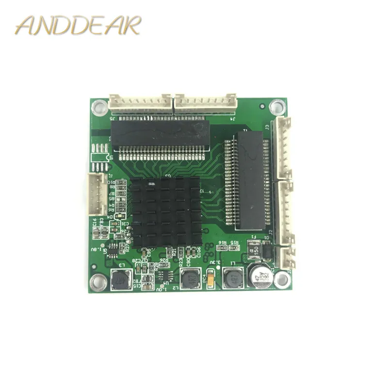 Mbps de Temperatura Interruptor de Quatro Classe Industrial Mini 4 Porta Gigabit Switch 10 100 1000 Larga Três Módulo Portas 3 –