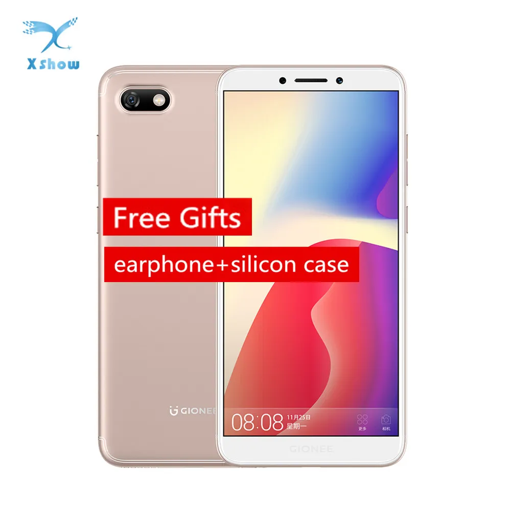 Gionee F205 5 45 дюймов Dual Sim MT6739 2 ГБ оперативной памяти 16 ROM полный экран Face Unlock 2670 мАч