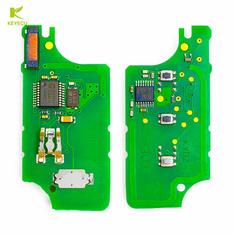 Ключ дистанционного управления KEYECU 2BTN 433 МГц ID46 для Citroen Berlingo C2 C3 C4 Picasso C5 C6 C8 Saxo Xsara