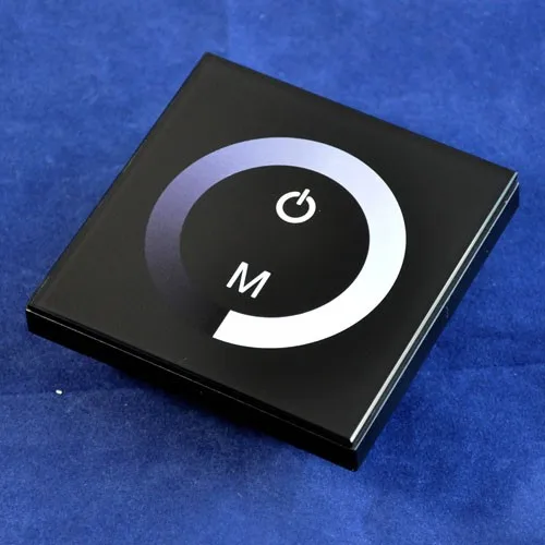 DC12-24v led touch panel dimmer with power and mode button color circle single brightness adjust controller wholesale | Лампы и