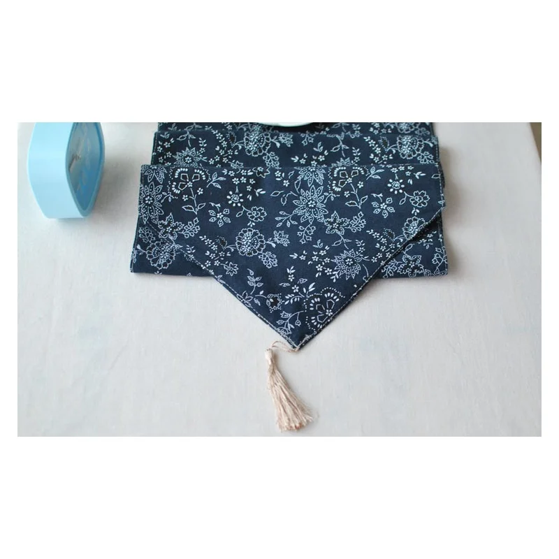Фото 140 x 30cm Cotton Linen Flora Pattern Blue Table Runner Top Deco Tablecloth Дом и сад 140 x 30cm Cotton Linen Flora Pattern Blue Table Runner Top Deco Tablecloth Дом и сад