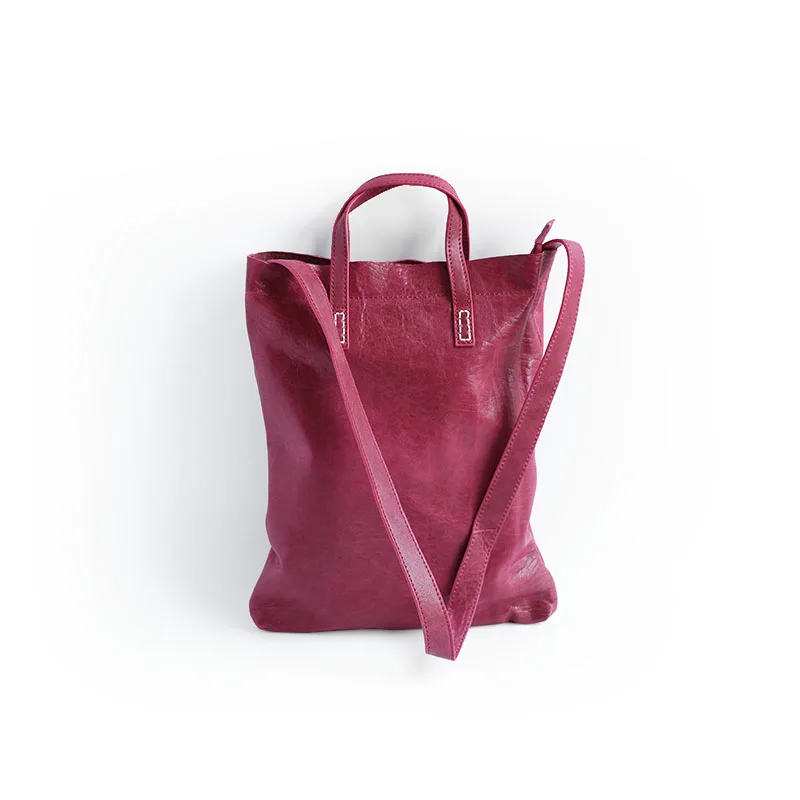 Vendange new fashion England Style female genuine cowhide medium size vertical leather handbag / messenger bag2261